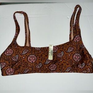 Madewell TOP ONLY women’s bathing suit size L NWT